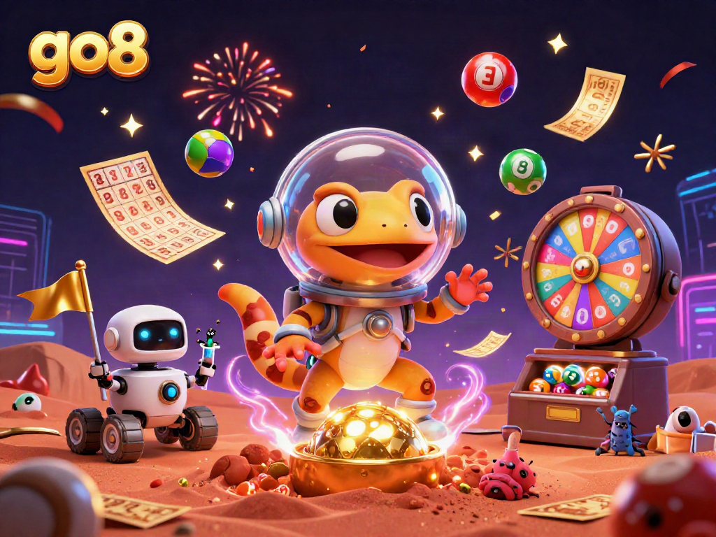 Enjoy go8 with thrilling games and exciting lottery adventures in an imaginative Martian casino.