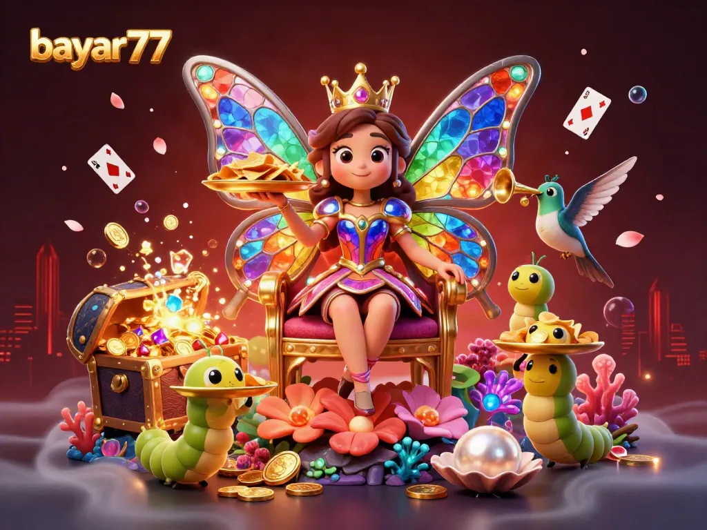 Engage with bayar77 for a chance to win as charming cartoon characters create a dazzling casino scene.