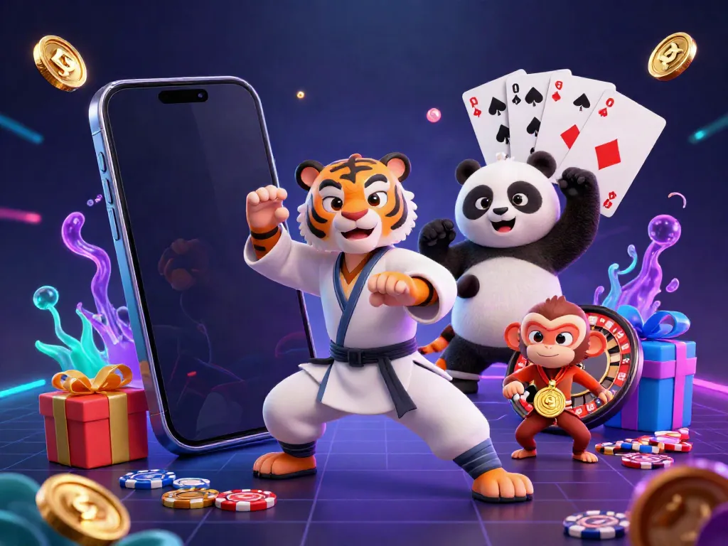 Experience the excitement of slot gacor with a kung fu tiger mastering the art of winning in this vibrant 3D scene.