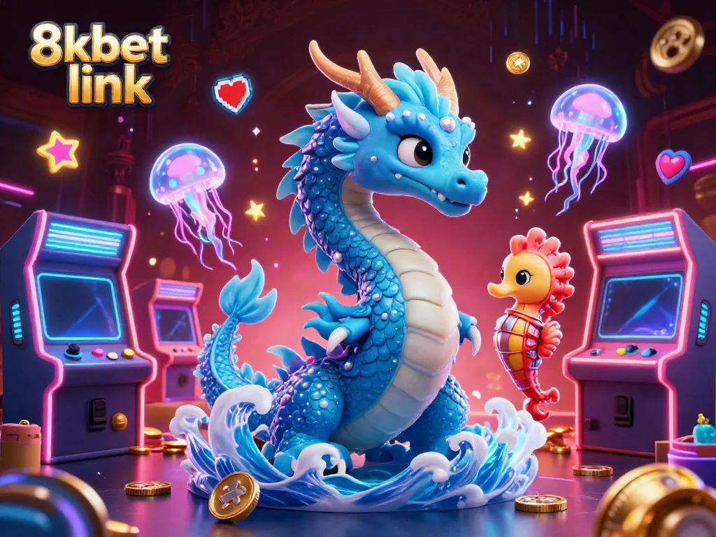 Experience excitement with the 8xbet link in a vibrant casino environment featuring compelling characters.