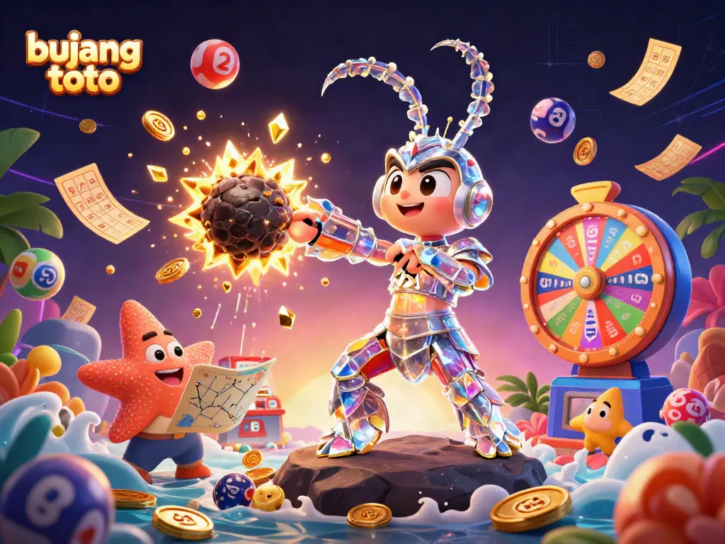 Experience dynamic wins with Bujang Toto as the galactic mantis shrimp punches through an asteroid of treasures.