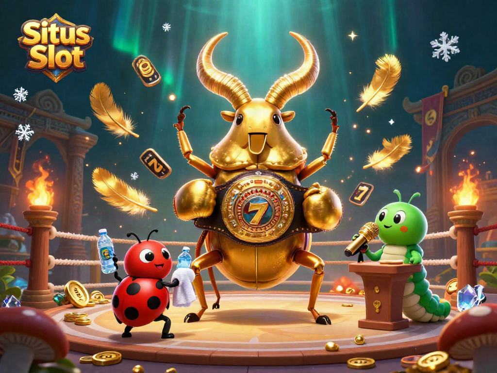 Engage in Situs Slot action featuring 3D cartoon characters in a vibrant casino scene.