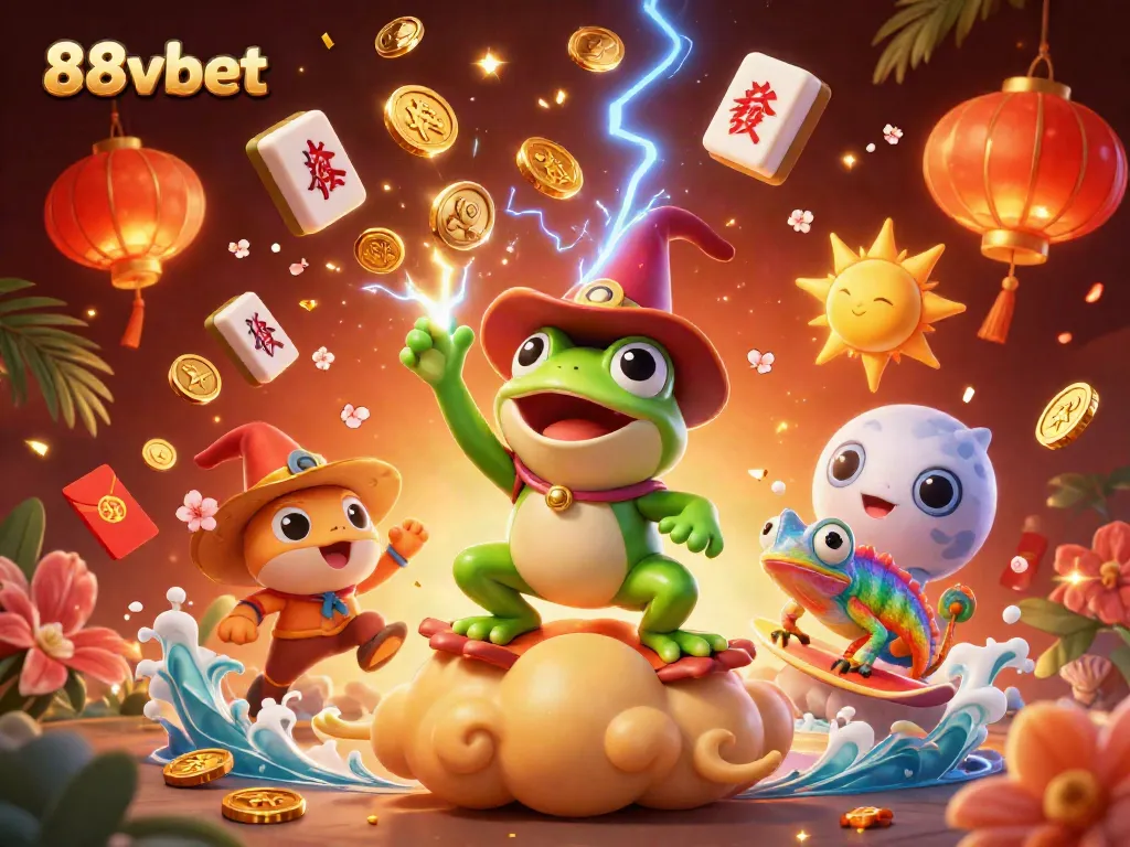 Engage with 88vbet's vibrant casino scene featuring magical characters and festive elements.