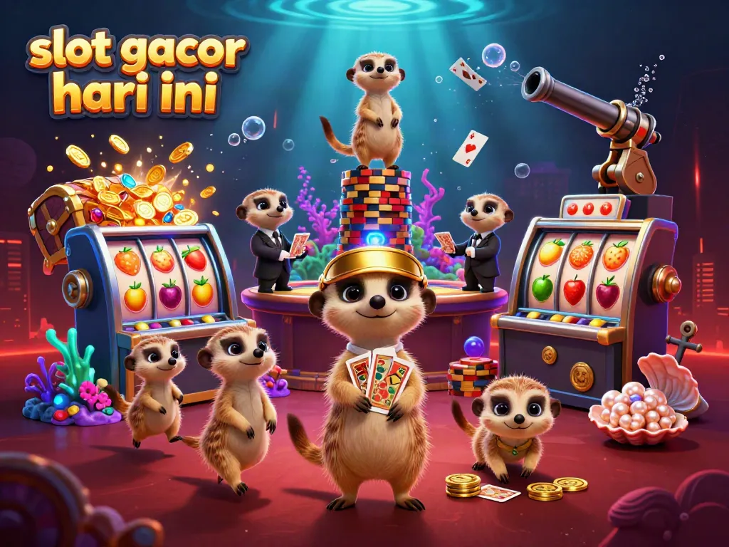 Slot gacor hari ini, koloninya meerkat mengelola kasino penuh warna dan mengasyikkan