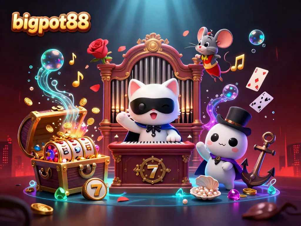 Menangkan jackpot di bigpot88 dengan karakter kucing bertopeng dan permainan slot yang menakjubkan.