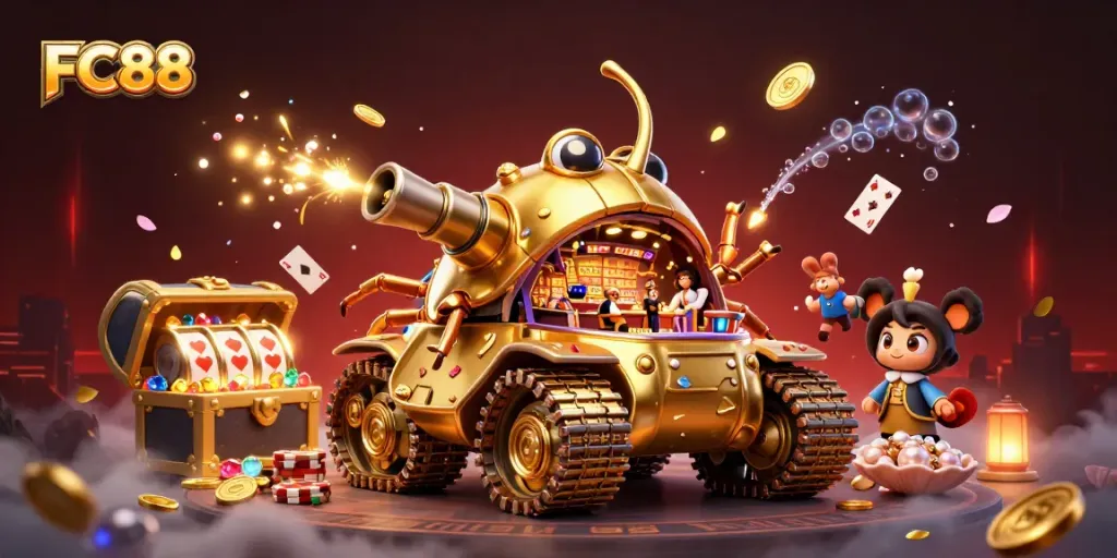 Engage in the vibrant FC88 casino adventure with 3D elements and dynamic action.