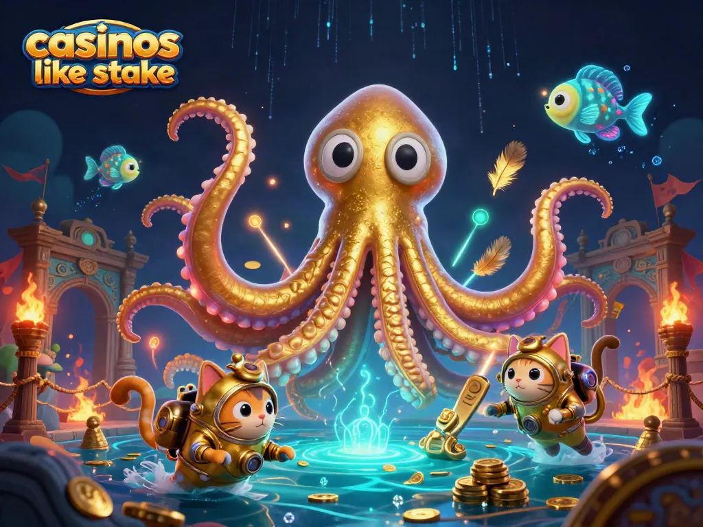 Engage with exciting gameplay and bonuses at casinos like stake in this vibrant, dynamic scene.